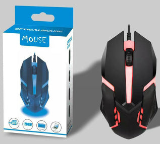 Wired Mouse Computer Colorful Breathing Light Luminous USB Office and gaming