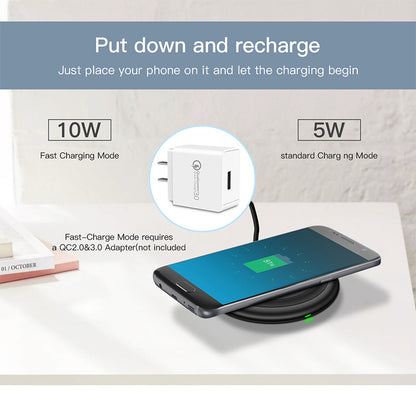 Wireless Phone Charger - Compatible with Apple, Suitable for Apple Mobile Phone Non-Slip Base
