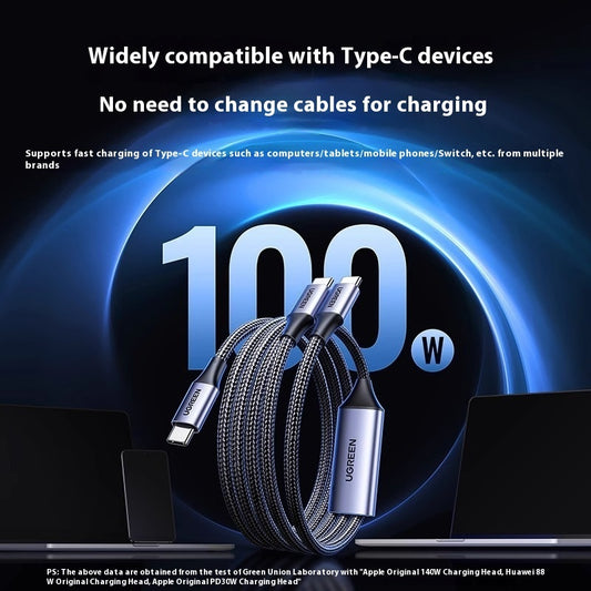 Notebook Table/Phone Charging Cable One-drag Two-in-one Ctoc Port