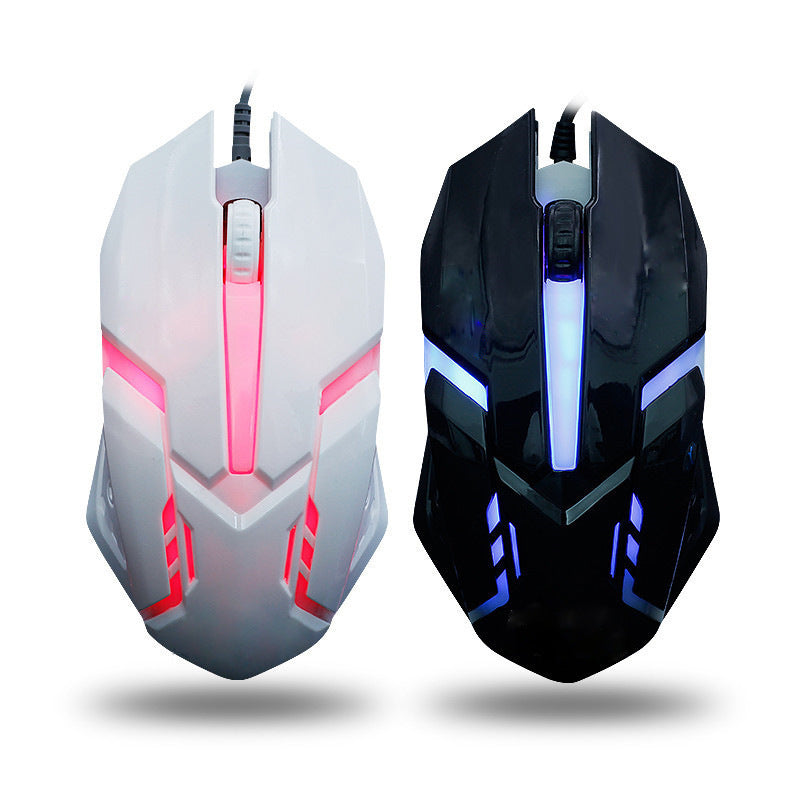 Wired Mouse Computer Colorful Breathing Light Luminous USB Office and gaming