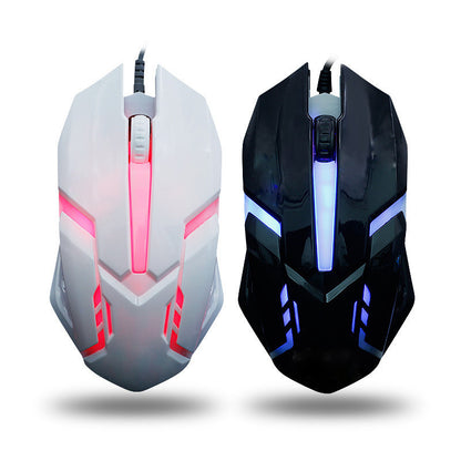 Wired Mouse Computer Colorful Breathing Light Luminous USB Office and gaming